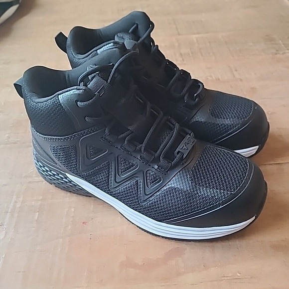 Bates Shoes - Bates Rush Mid Work Composite Toe Mens Black Tactical Boots 7.5 NWOB